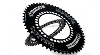 ROTOR Q-Ring Aero corona catena a 5 bracci (130mm) nero ROTOR Q-Ring Aero corona catena a 5 bracci (130mm) nero
