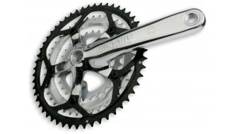 Truvativ Touro 3.0 triple Road crank kit 52-42-30T, silver polished PowerSpline Truvativ Touro 3.0 triple Road crank kit 52-42-30T, silver polished PowerSpline