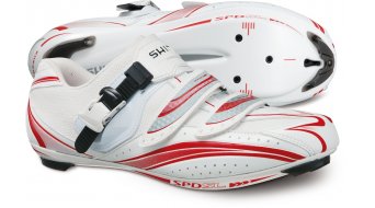 Shimano SH-R106 road bike competition- shoes size 40 white/red Shimano SH-R106 road bike competition- shoes size 40 white/red