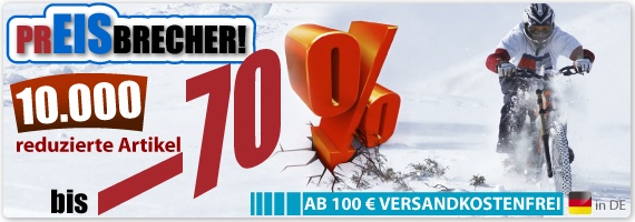 10.000 reduzierte Artikel im HIBIKE WSV! Klicken Sie hier… 10.000 reduzierte Artikel im HIBIKE WSV! Klicken Sie hier…