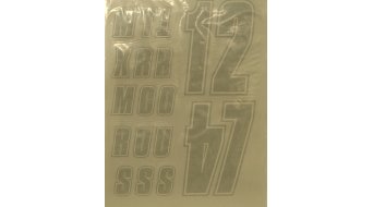 Fox Custom Jersey Lettering Kit Gr. S Aufklebersatz Fox Custom Jersey Lettering Kit Gr. S Aufklebersatz