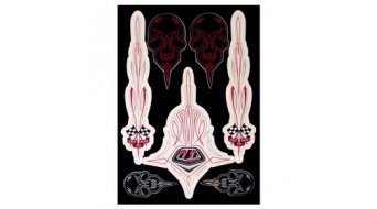 Troy Lee Designs Out to Win Aufkleber red/grey Troy Lee Designs Out to Win Aufkleber red/grey