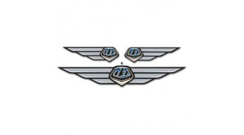 Troy Lee Designs Wing Emblem Aufkleber blue Troy Lee Designs Wing Emblem Aufkleber blue