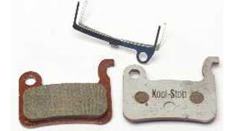 Kool-Stop disc-brake pads for Shimano XTR BR-M975 & M965/966 aluminium-rearplate/pad-organic D630 A Kool-Stop disc-brake pads for Shimano XTR BR-M975 & M965/966 aluminium-rearplate/pad-organic D630 A
