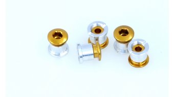 Tune aluminium vis de plateau set pour 2-vitesses or (10-teilig) (pas pour Campa Torque-manivellen) Tune aluminium vis de plateau set pour 2-vitesses or (10-teilig) (pas pour Campa Torque-manivellen)