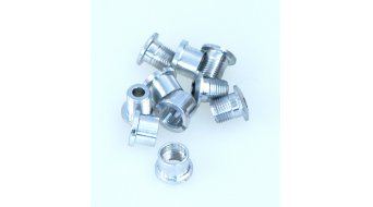 Tune aluminium vis de plateau set pour 2-vitesses argent (10-teilig) (pas pour Campa Torque-manivellen) Tune aluminium vis de plateau set pour 2-vitesses argent (10-teilig) (pas pour Campa Torque-manivellen)