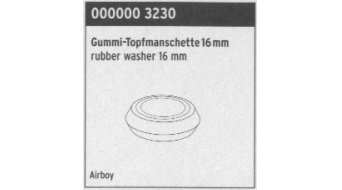 SKS Ersatzteil Gummi-Topfmanschette 16mm für Airboy SKS Ersatzteil Gummi-Topfmanschette 16mm für Airboy