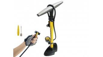 Topeak JoeBlow Sport pompa a piedistallo Twin Head- testa Topeak JoeBlow Sport pompa a piedistallo Twin Head- testa
