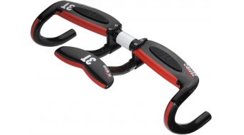 3T Zefiro Team UD-carbon Triathlon handle bar 31.8x400mm black/red 3T Zefiro Team UD-carbon Triathlon handle bar 31.8x400mm black/red