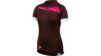 Pearl Izumi Women Launch maillot de manga corta tamaño XL coffee/blanco Pearl Izumi Women Launch maillot de manga corta tamaño XL coffee/blanco