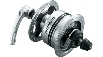 Shimano DH-3N80 rueda delantera-dinamo de cubo 32 agujeros color plata Shimano DH-3N80 rueda delantera-dinamo de cubo 32 agujeros color plata